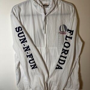 Cottonseed vintage 90s sun-n-fun white Florida beach hoodie